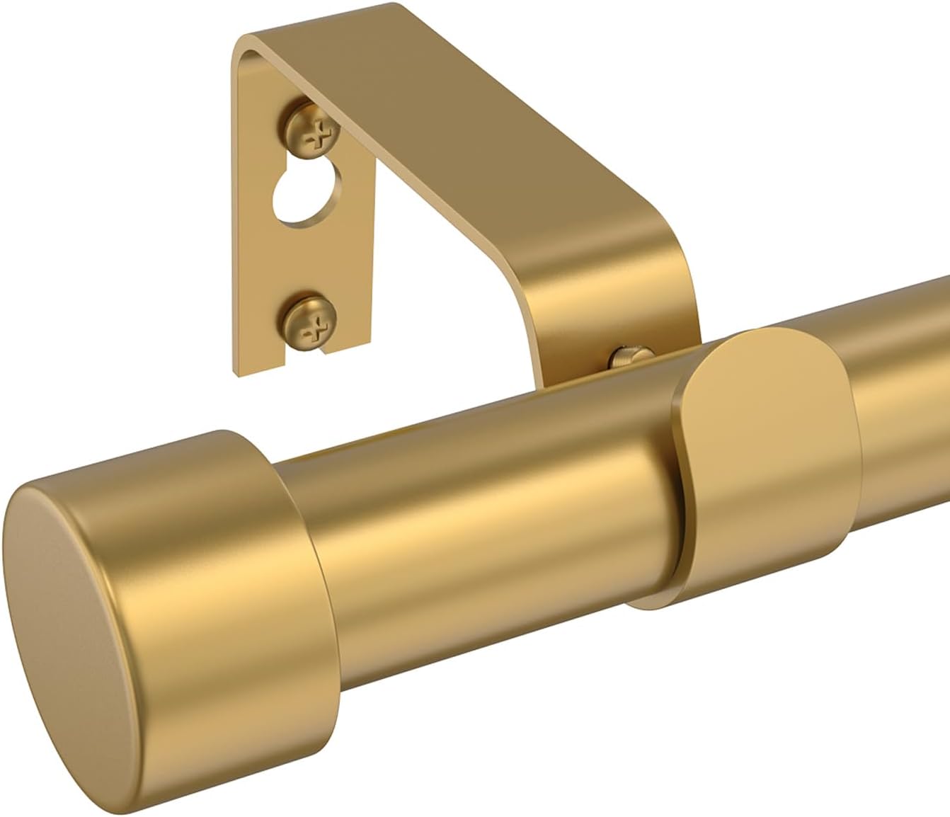 Adjustable Gold Curtain Rod - Modern Elegance! 18-48