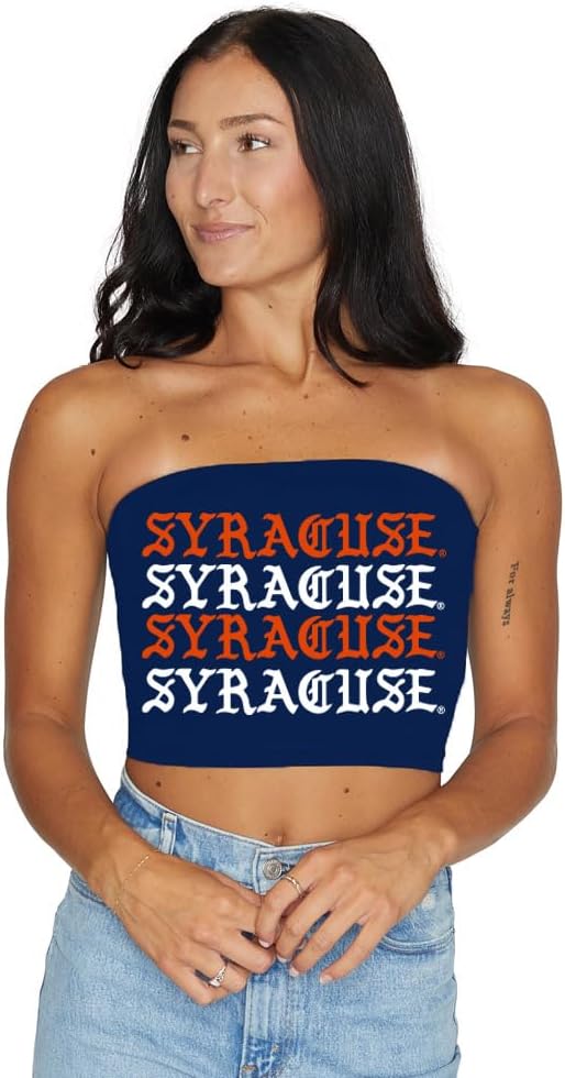 Lojobands Women's Tailgate Outfit Tube Top for Game Day Fun