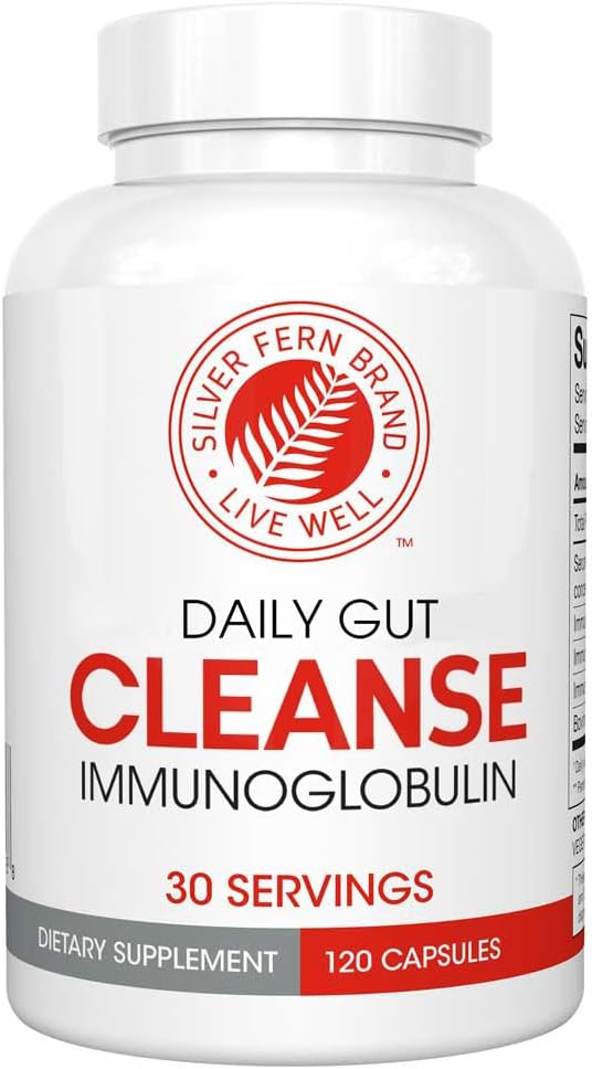 Silver Fern Cleanse Daily Gut Support with Immunoglobulins 120 Caps