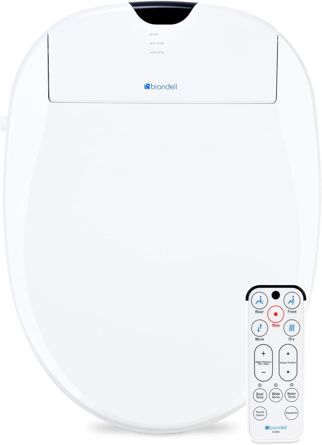 Brondell S1000-RW Swash Electric Bidet Toilet Seat for Comfort
