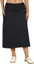 Womens Skorts Modest Knee Length Skirts Athletic Midi (Style G7Q6)