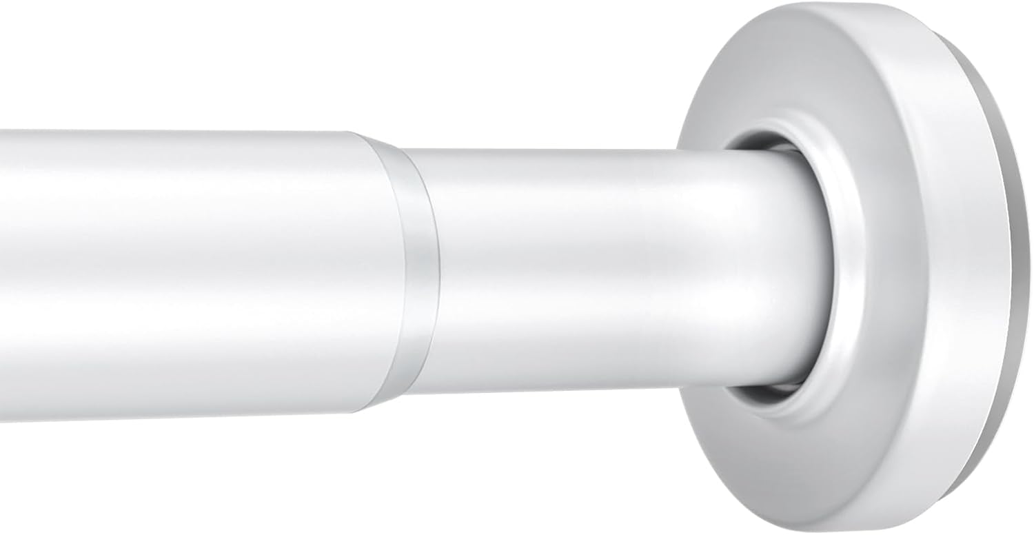 Rust-Proof Adjustable Shower Rod - Easy Install!