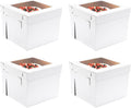 JJO Tall Cake Boxes for Tier Cakes, 14x14x12 in 4 Pack