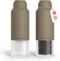 Salt and Pepper Grinder Set - Stainless Steel Manual Mills