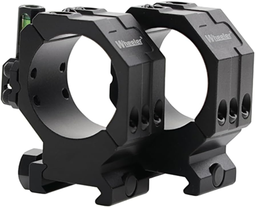 Wheeler 2-Piece Picatinny Rail Scope Rings with Anti-Cant Feature