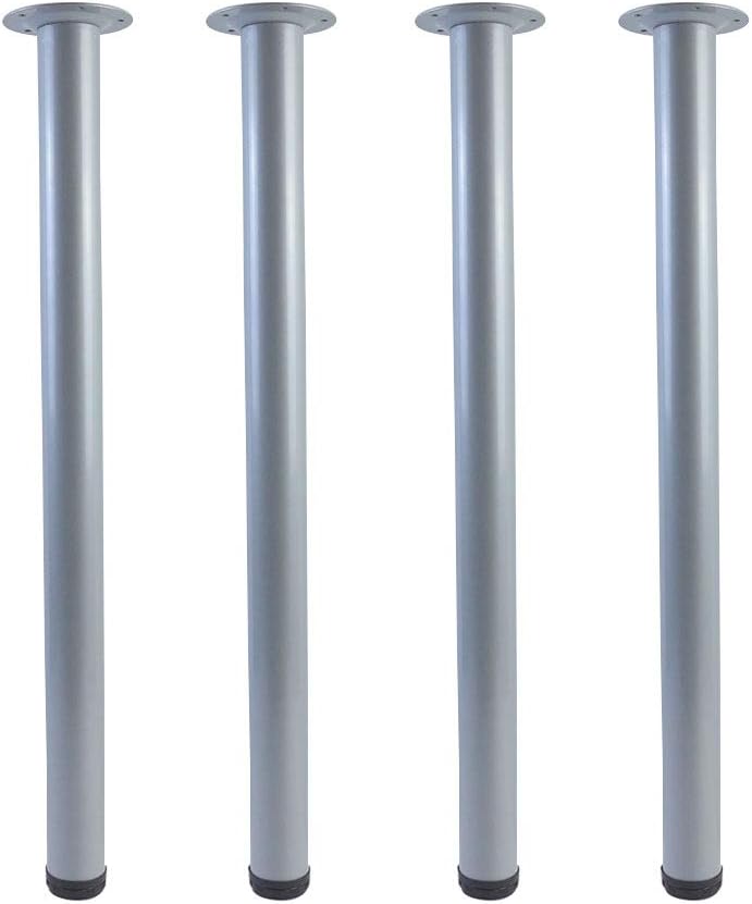 Adjustable Metal Desk Legs for Office Furniture - Set of 4