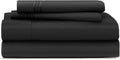 King Size Bed Sheets Black Luxury Sheet Set - Deep Pocket Comfort