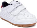 Nautica Kids' Vegan Leather Double Strap Sneakers - Easy On/Off