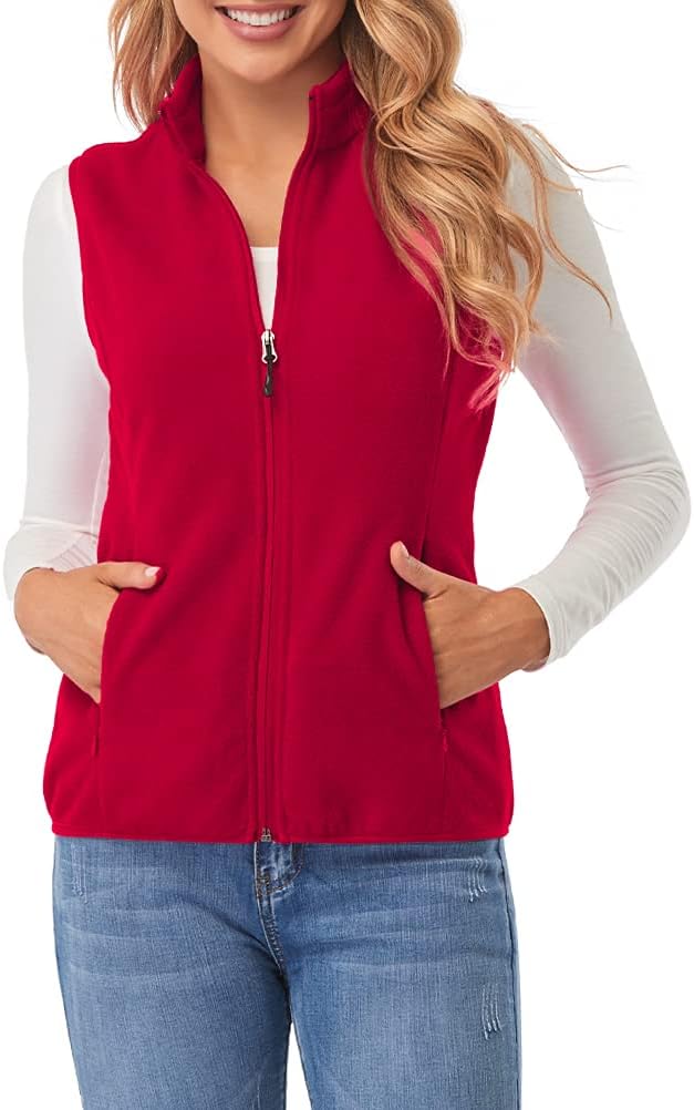 Fuinloth Women's Fleece Vest for Cozy Warmth and Style