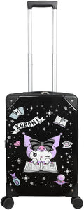 Kuromi Black and Purple 20ft Carry-On Suitcase - Cute 360Wheels