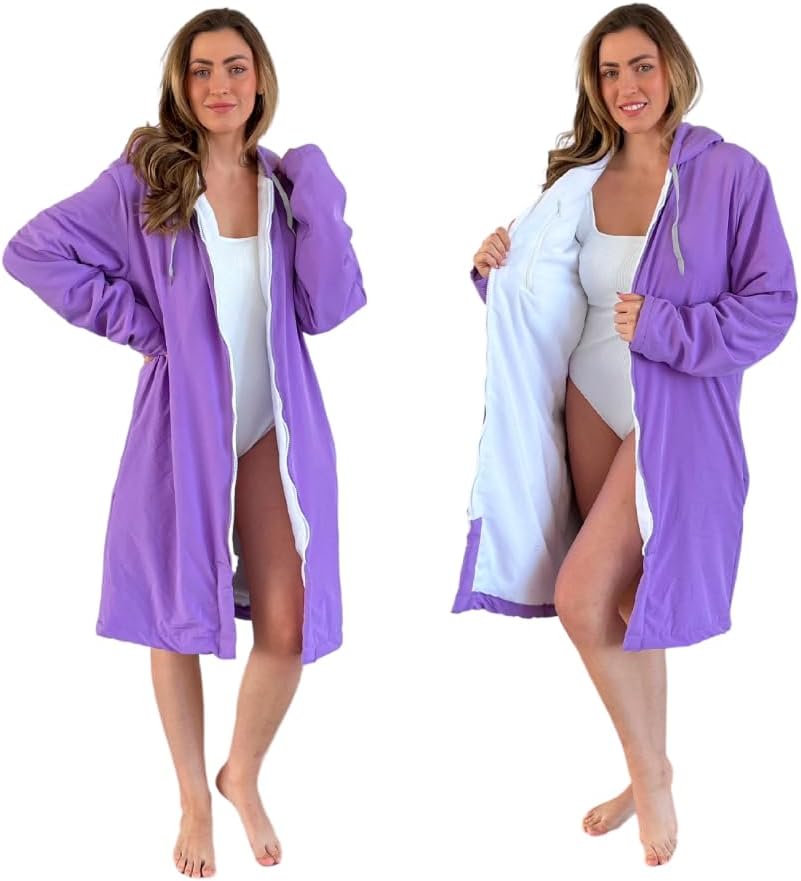 MACAR Waterproof Swim Parka with Towel Lining for All Activities