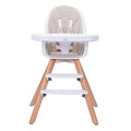 Baby High Chair with Double Removable Tray - Stable 3-in-1 Feeding