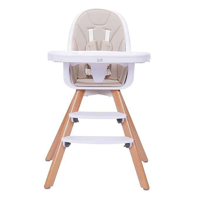 Baby High Chair with Double Removable Tray for Infants and Toddlers