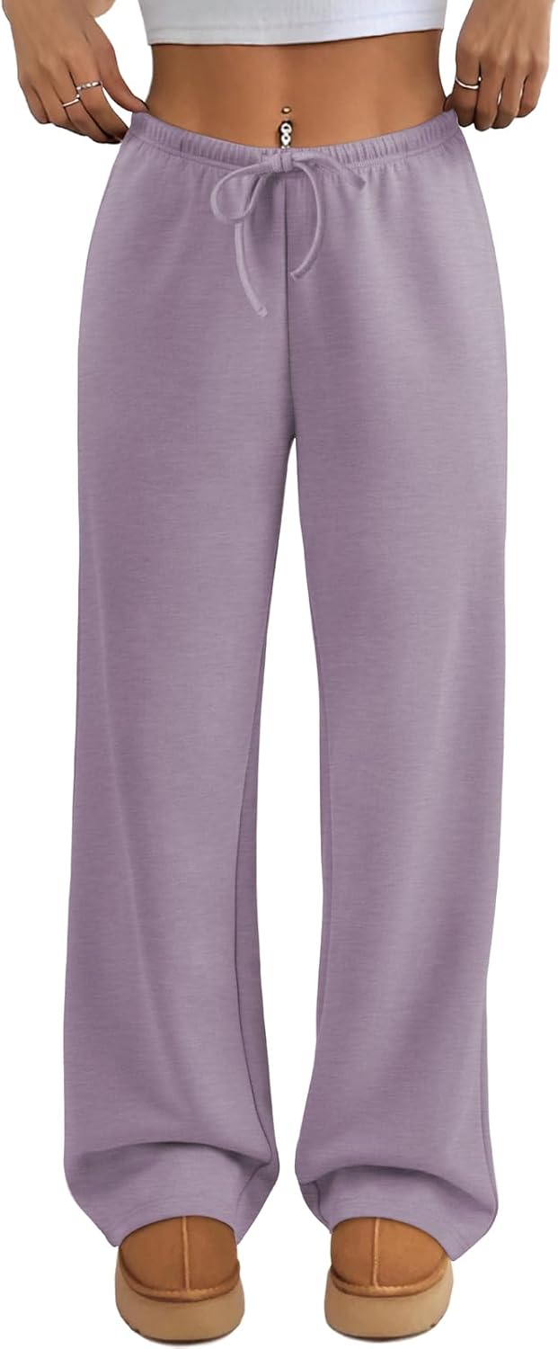 ATHMILE Womens Wide Leg Sweatpants for Trendy Fall Fashion