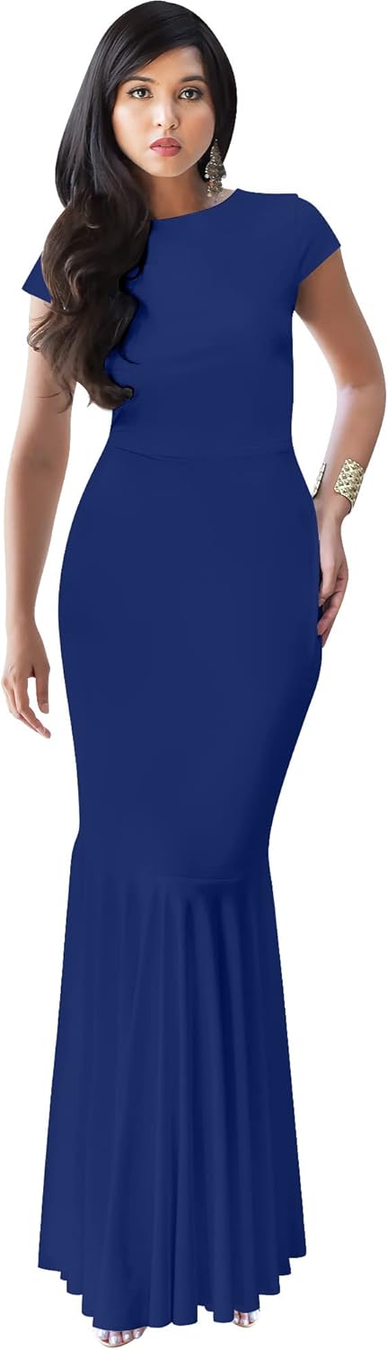 KOH KOH Womens Elegant Formal Maxi Dress for Special Occasions