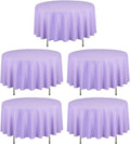 LTC LINENS 90 in Round Tablecloth Lavender - Wrinkle Resistant