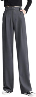 Wide Leg Pants Business Casual Straight Office Trousers for Women
