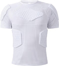 Men's Compression Padded Shock Rash Guard Shirt - Rib & Chest