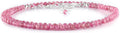 Pink Tourmaline Dainty Choker Necklace 16+2 in - October Birthstone