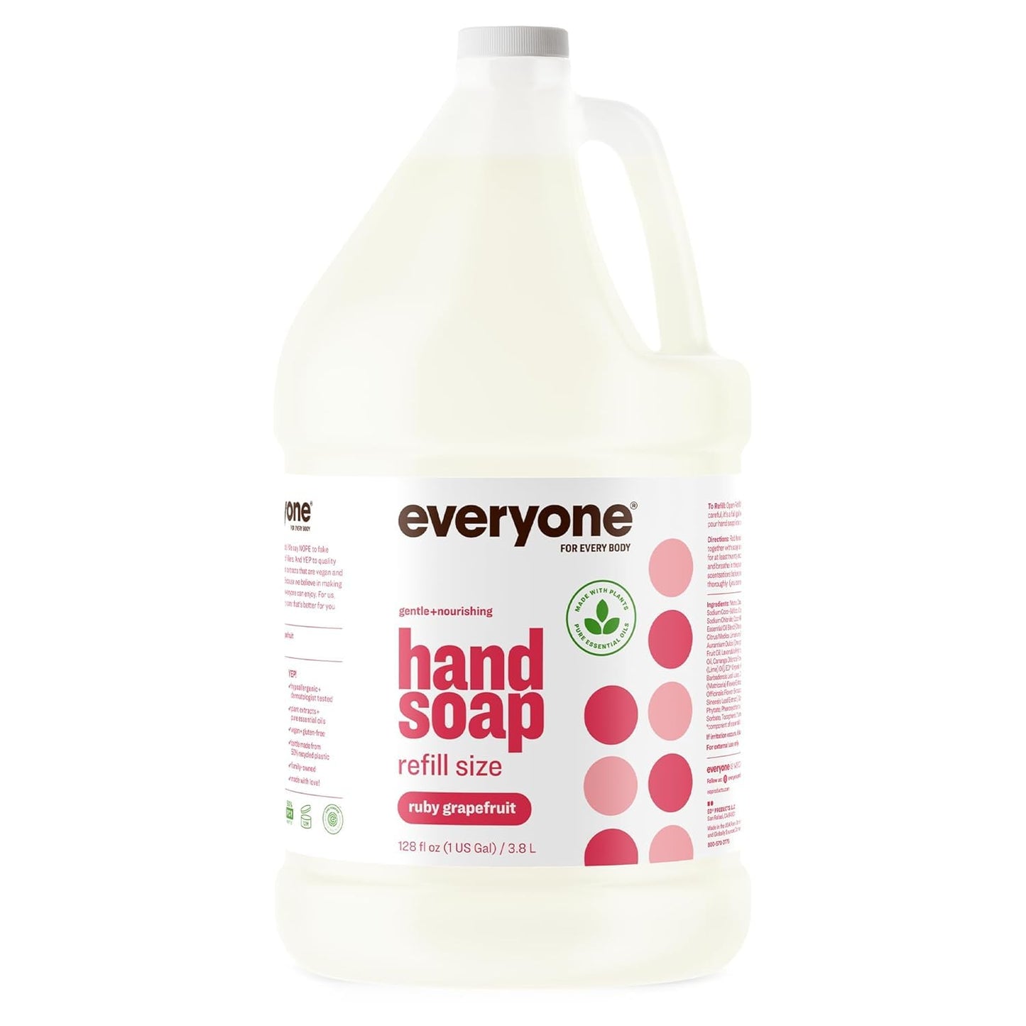 Everyone Liquid Hand Soap Refill with Essential Oils, 1 Gallon