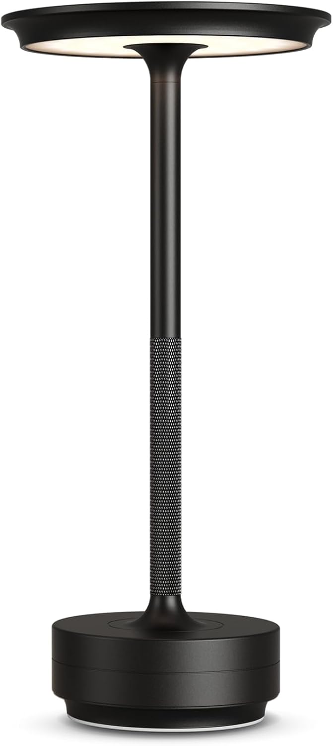 Rechargeable Cordless Table Lamp with 5000mAh Battery Power