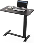 Overbed Table Adjustable Rolling Bedside Desk - Pneumatic Lift