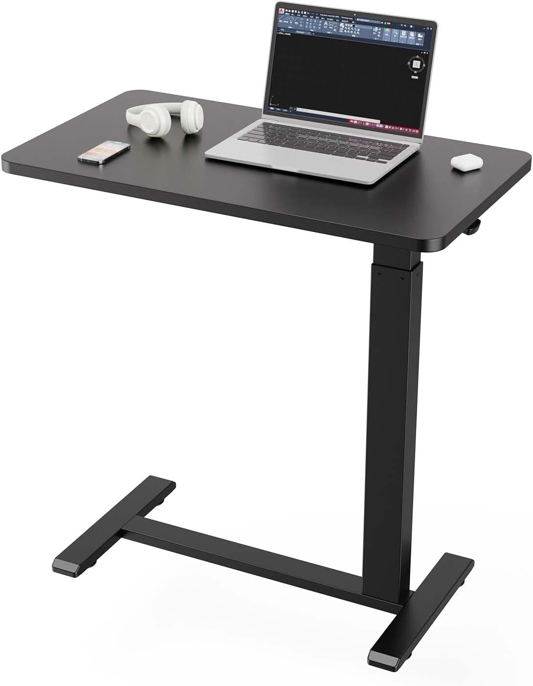 Ywin Medical Adjustable Overbed Table with Wheels for Home Use
