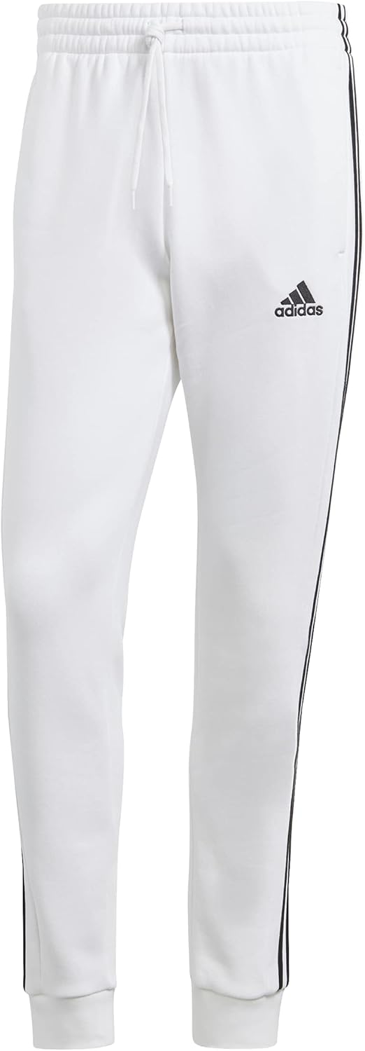 adidas Men's Essentials 3-Stripes Fleece Tapered Cuff Pants Review