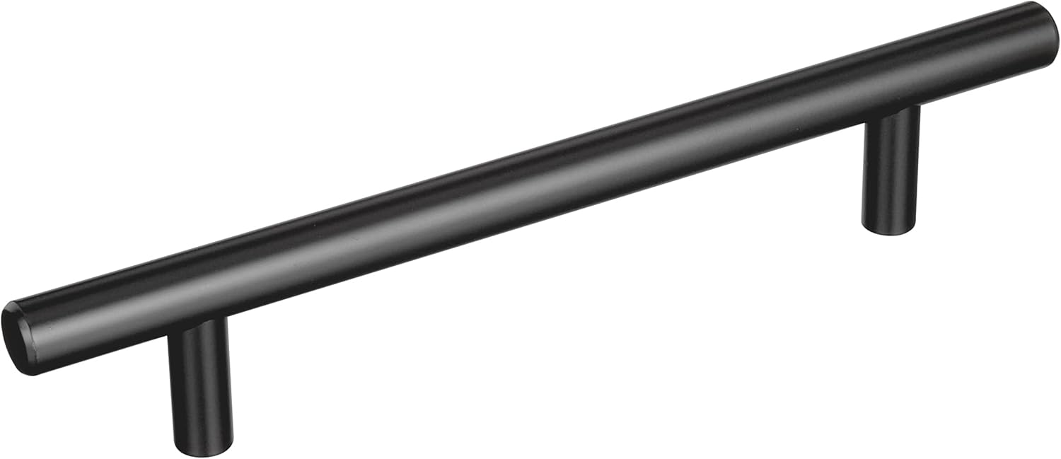 Amerock Bar Pulls 5-1/16 inch Matte Black Cabinet Pulls 10 Pack