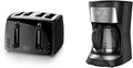 BLACK+DECKER 4-Slice Toaster and 12-Cup Programmable Coffee Maker
