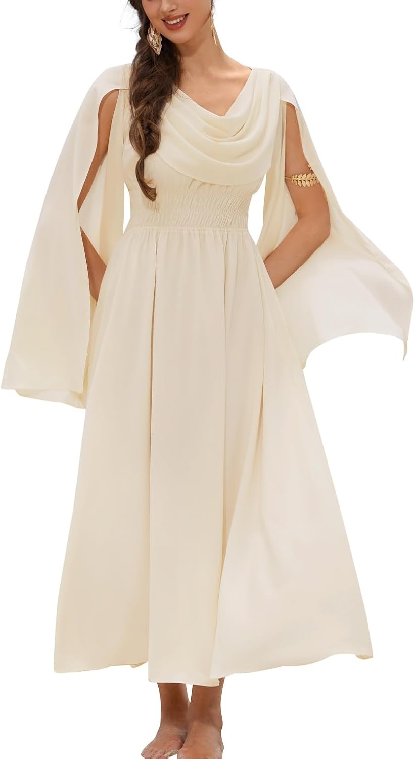 Scarlet Darkness Women Renaissance Dress with Bell Sleeves