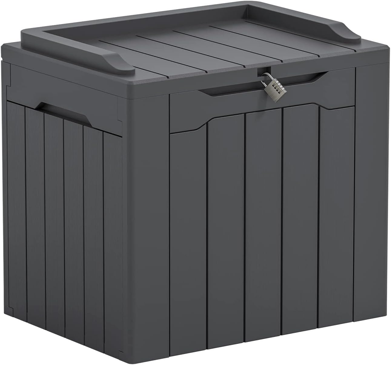 Greesum 31 Gallon Resin Deck Box for Outdoor Storage Solutions