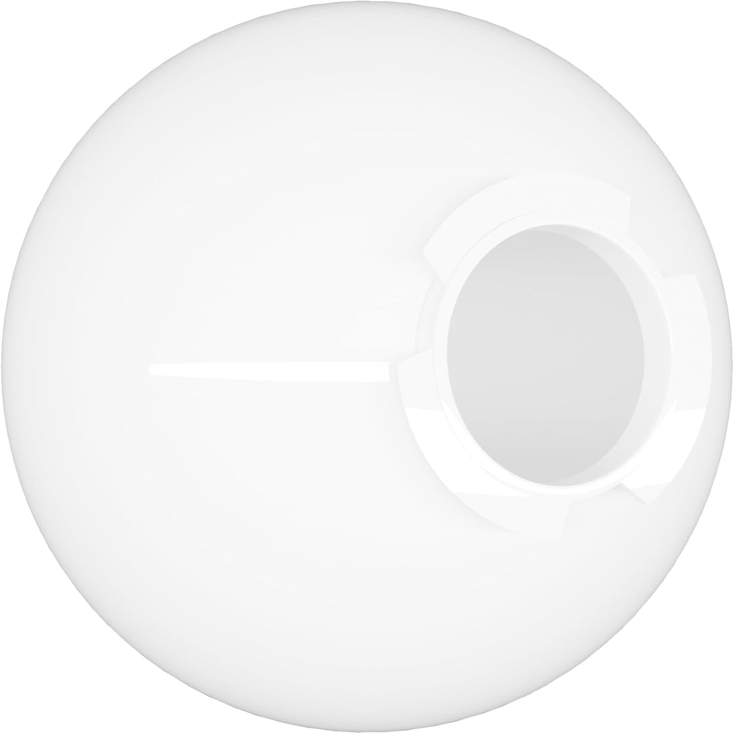 KastLite 12in White Acrylic Lamp Post Globe for Unique Fixtures
