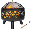 Red Mountain Valley 24ft Outdoor Wood Burning Fire Pit - Dual Use