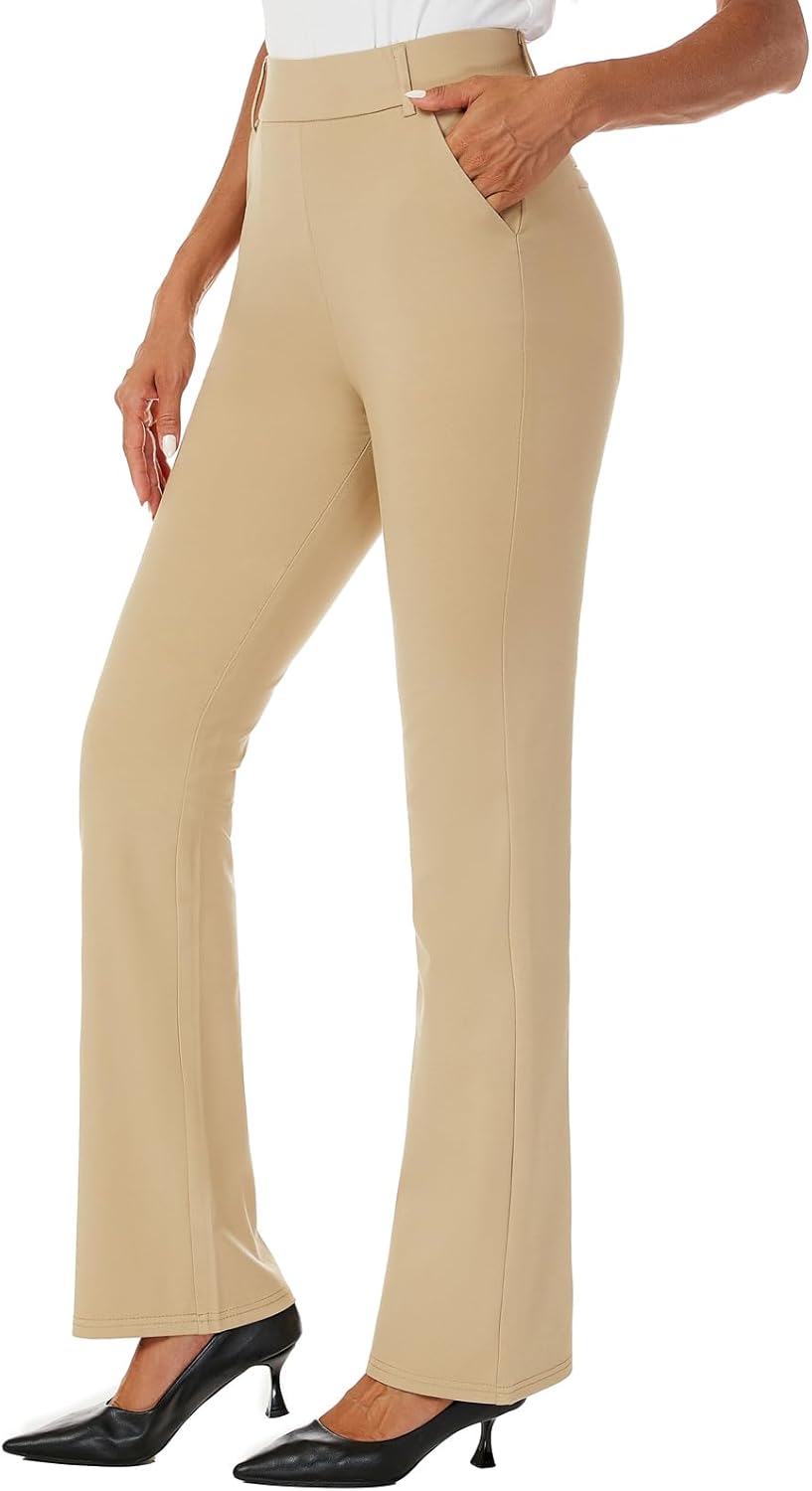 Women's Pull On Barely Bootcut Stretch Dress Pants Review