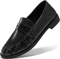 Penny Loafers for Women Comfortable Slip-On Flats - Collapsible Heel