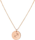 Handmade Zodiac Charm Necklace - Adjustable Sagittarius Gift