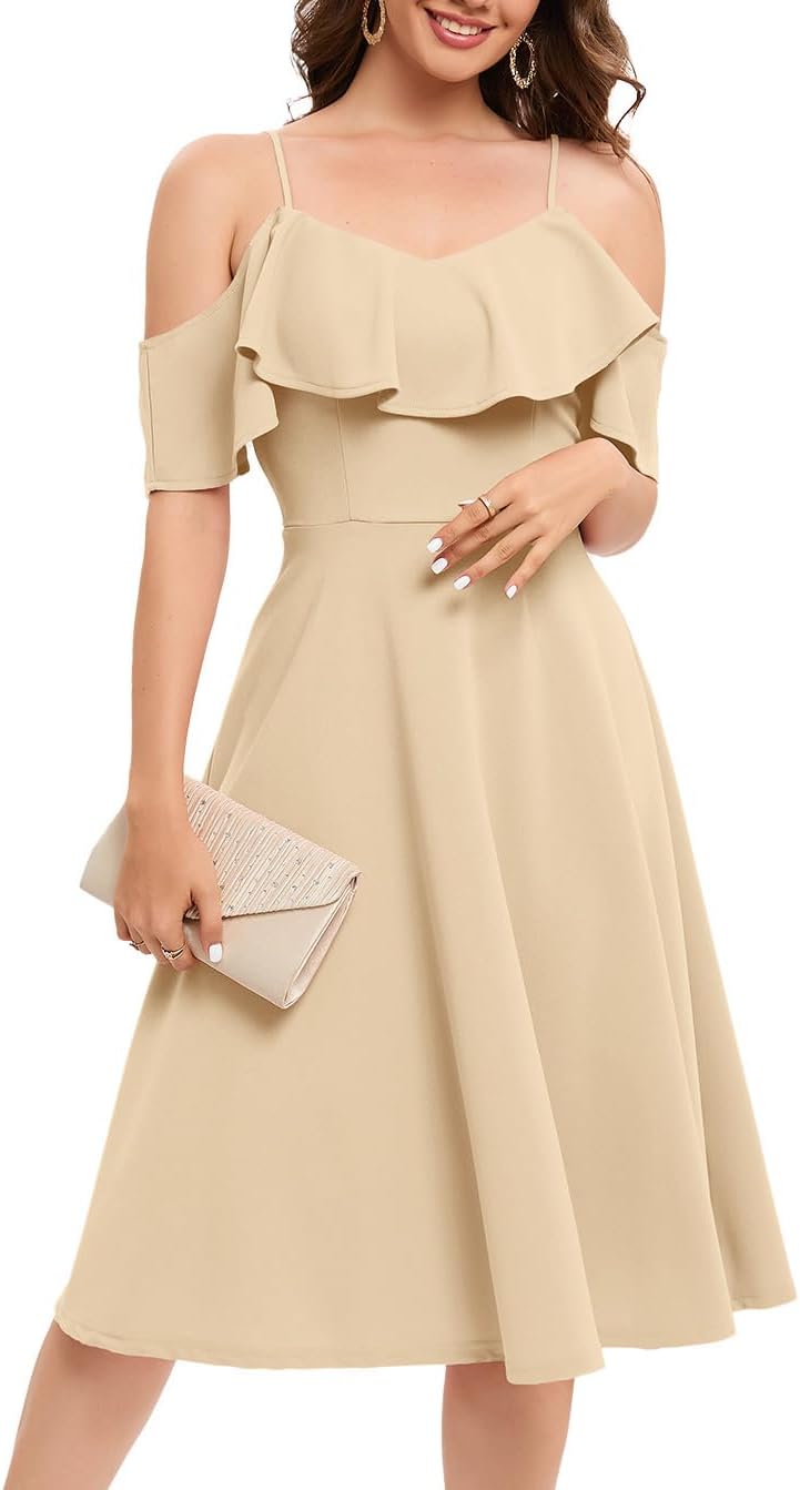 Elegant Off The Shoulder Cocktail Dress for Any Occasion
