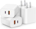 USB C Charger Block Fast Charging Multiport Adapter 4 Pack - Dual Port