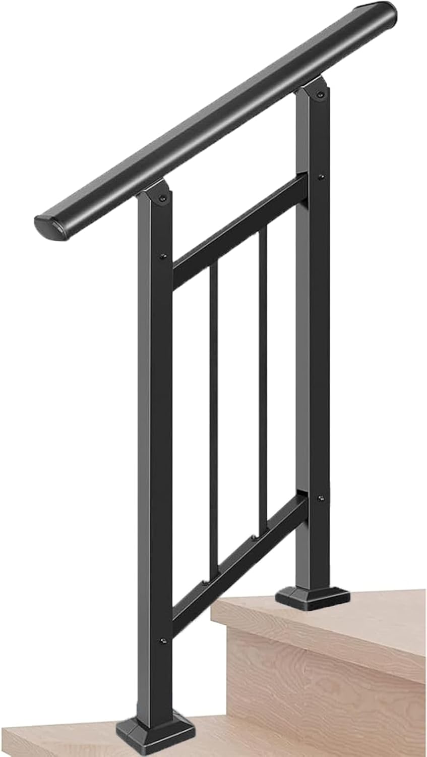 Sturdy Metal Handrails for Outdoor Steps - Safe & Stylish Design