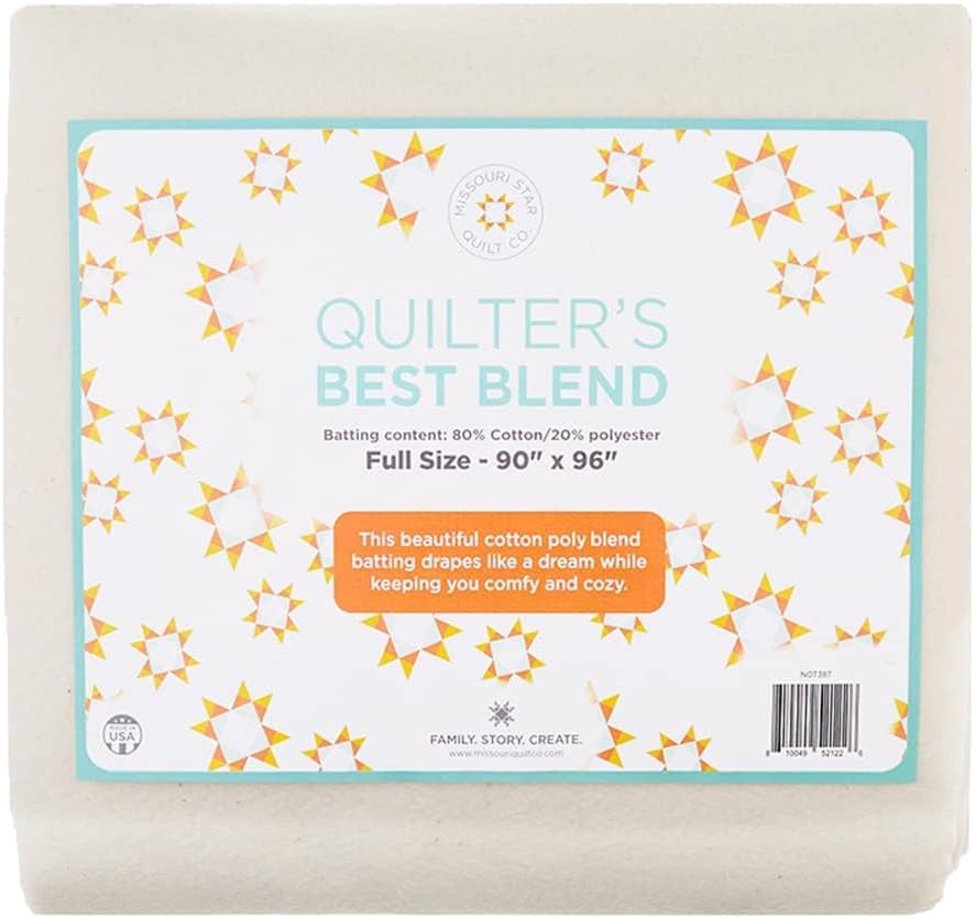 Quilt Batting Full Size 90in x 96in for Cozy Quilting Projects