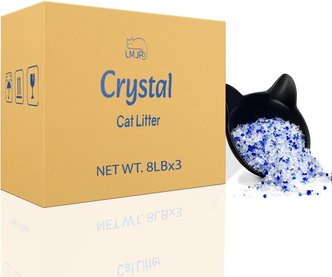 Crystal Cat Litter by LMJP: Odor Control & Low Tracking