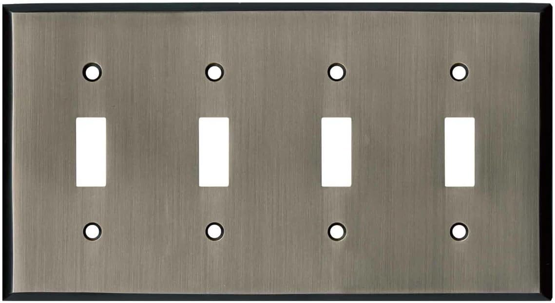 Switch Hits Antique Pewter Outlet Wall Plate for Modern Homes