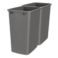 35 Quart Trash Bin Replacement for Pullout Cabinets - 2 Pack