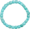 Healing Crystal 7-8mm Cube Lapis Beads Stretch Bracelet - Boho