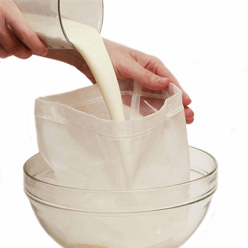 Nut Milk Bag 2-Pack - Premium Fine Mesh Cheesecloth & Coffee Filter