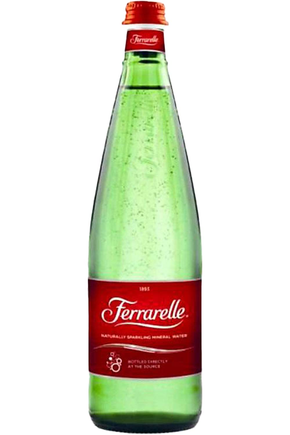Ferrarelle Sparkling Natural Mineral Water - 750 mL Glass Bottles