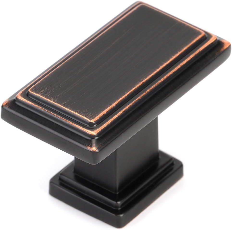 KOOFIZO 30 Pack Oil Rubbed Bronze Cabinet Knobs for Home Use