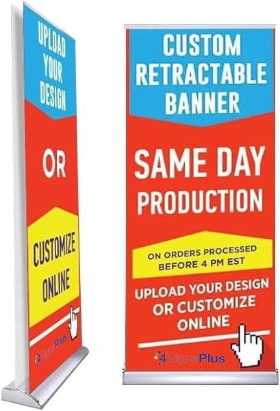 Deluxe Retractable Banner - Customizable Full Color Design