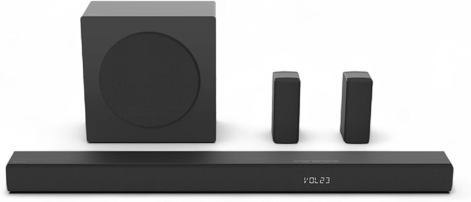 Hisense 5.1 Ch Soundbar with Wireless Subwoofer for Immersive Audio